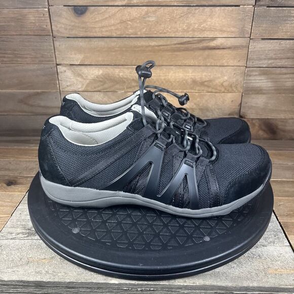 Dansko Henriette Womens Size 7.5-8 Black Drawstring Round Toe Lace Up EUR Sz 38 - Picture 1 of 10